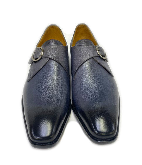 Maurice Deerskin Monkstrap - Navy