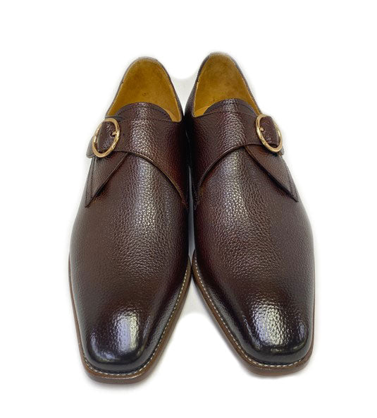 Maurice Deerskin Monkstrap - Chestnut
