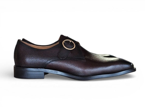 Maurice Deerskin Monkstrap - Chestnut