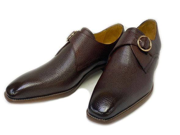 Maurice Deerskin Monkstrap - Chestnut