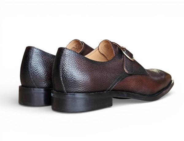Maurice Deerskin Monkstrap - Chestnut