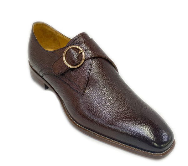 Maurice Deerskin Monkstrap - Chestnut