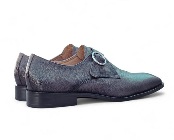 Maurice Deerskin Monkstrap - Grey