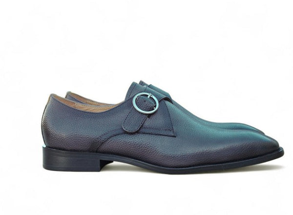 Maurice Deerskin Monkstrap - Grey