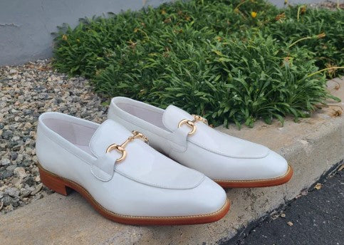 Maurice Patent Leather Loafer - White