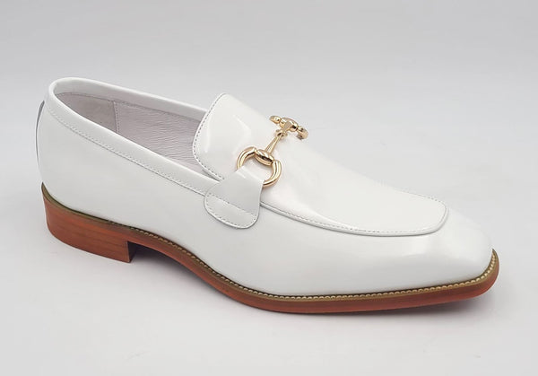 Maurice Patent Leather Loafer - White
