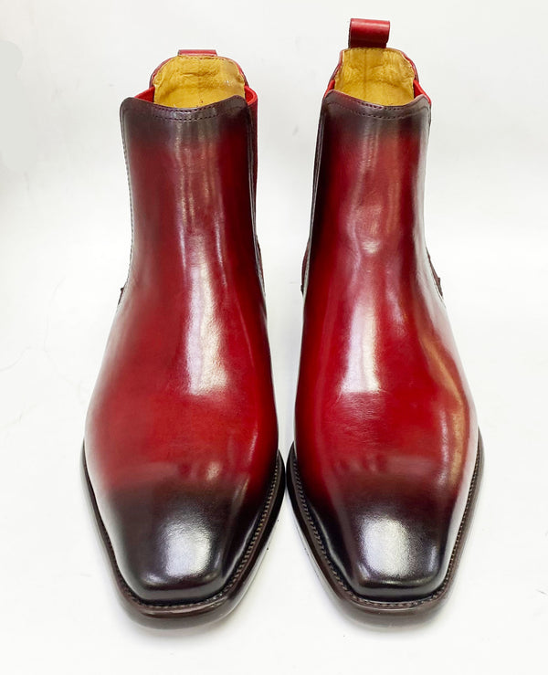 Maurice Calfskin Chelsea Boot - Burgundy