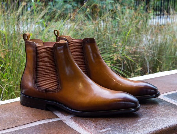 Maurice Calfskin Chelsea Boot - Cognac