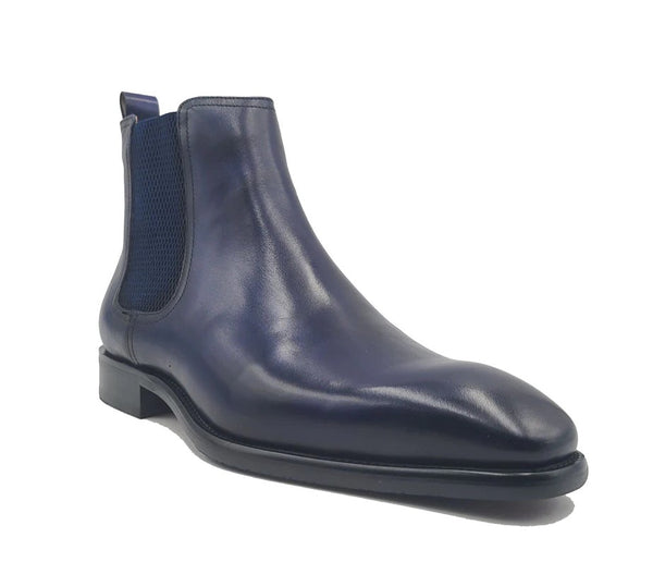 Maurice Calfskin Chelsea Boot - Navy