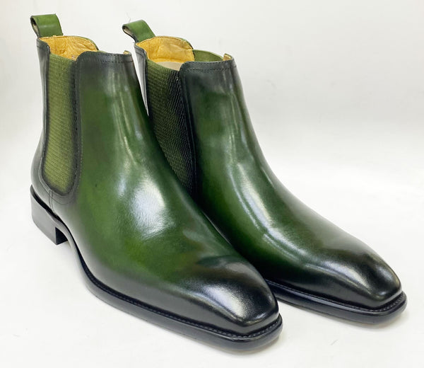 Maurice Calfskin Chelsea Boot - Olive