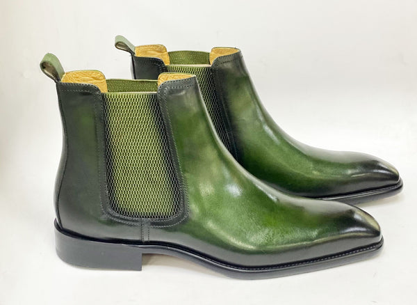 Maurice Calfskin Chelsea Boot - Olive