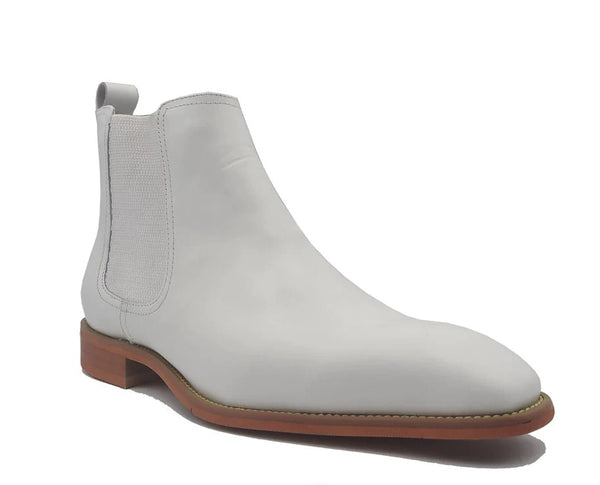 Maurice Calfskin Chelsea Boot - White