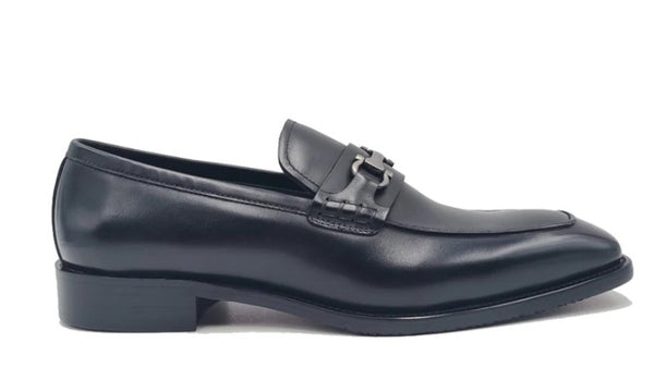 Carrucci Leather Loafer - Black