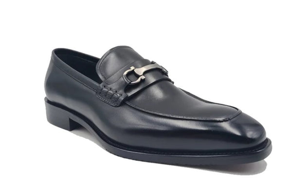 Carrucci Leather Loafer - Black