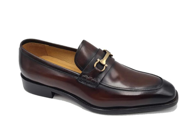 Carrucci Leather Loafer - Brown