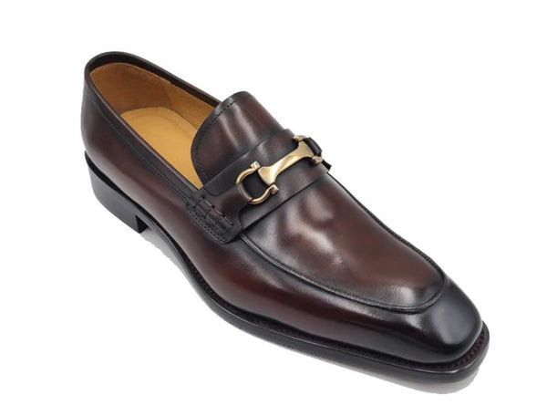 Carrucci Leather Loafer - Brown