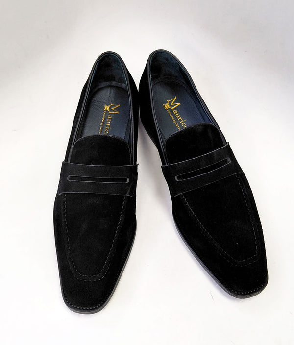 Maurice Suede Penny Loafer - Black