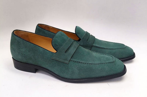 Maurice Suede Penny Loafer - Green