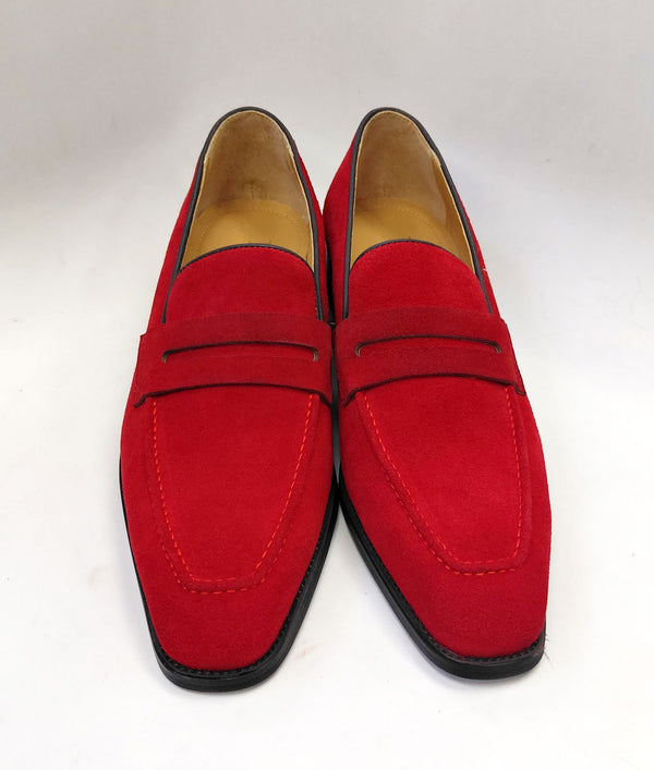 Maurice Suede Penny Loafer - Red