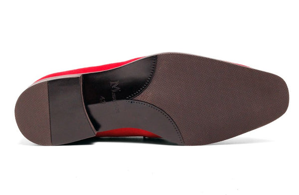 Maurice Suede Penny Loafer - Red