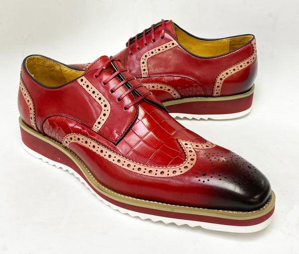 Maurice Calfskin Oxford - Burgundy