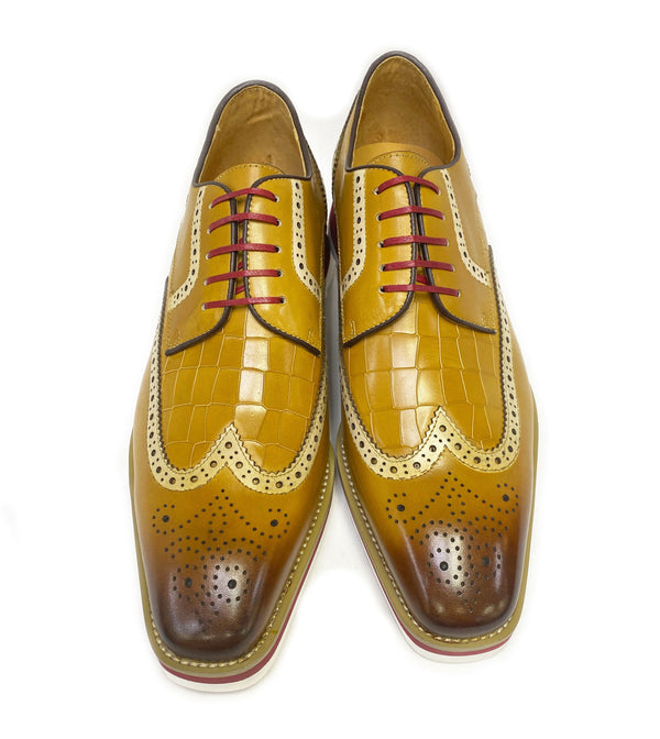 Maurice Calfskin Oxford - Camel/Red
