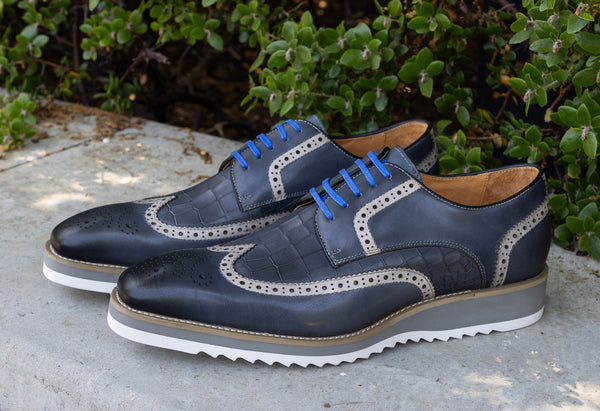 Maurice Calfskin Oxford - Grey
