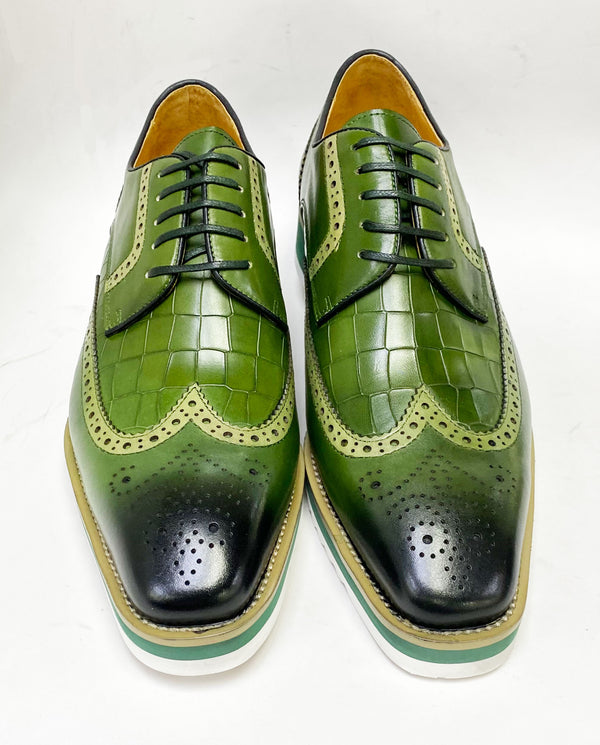 Maurice Calfskin Oxford - Olive