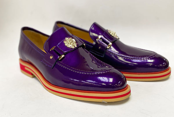 C&E Maurice Patent Ornament Loafer - Purple