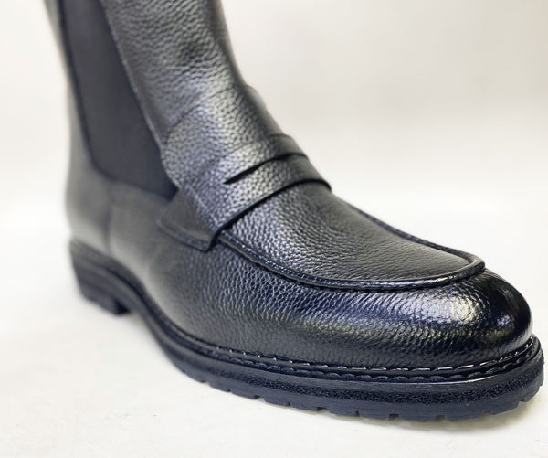 C&E Maurice Deerskin Slip-on Boot - Black