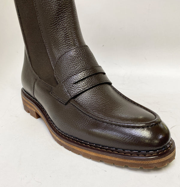 C&E Maurice Deerskin Slip-on Boot - Dark Brown