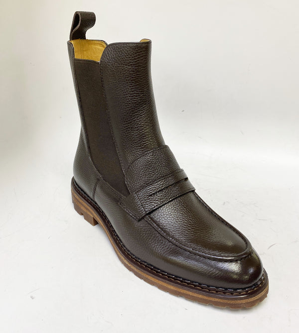 C&E Maurice Deerskin Slip-on Boot - Dark Brown