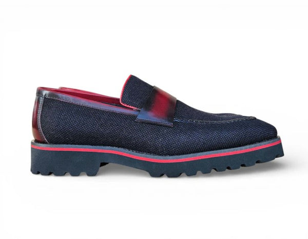 Carrucci Denim Penny Loafer - Black
