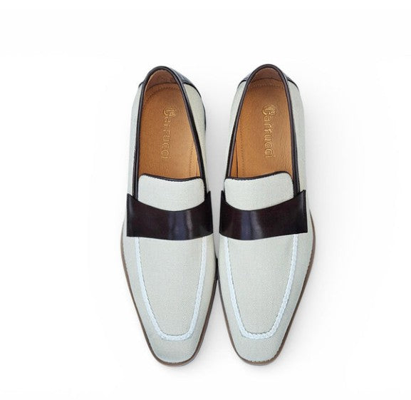 Carrucci Denim Penny Loafer - Bone