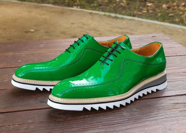 Maurice Patent Leather Oxford - Green
