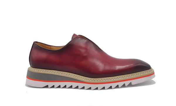 Maurice Calfskin Loafer - Burgundy