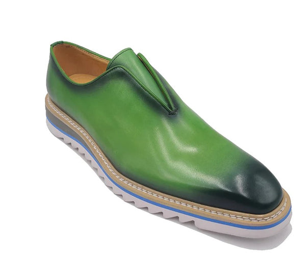 Maurice Calfskin Loafer - Green