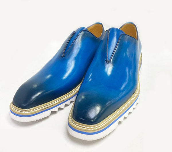 Maurice Calfskin Loafer - Ocean/Blue