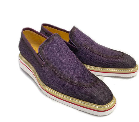 C&E Shoes Maurice Fabric Loafer - Purple