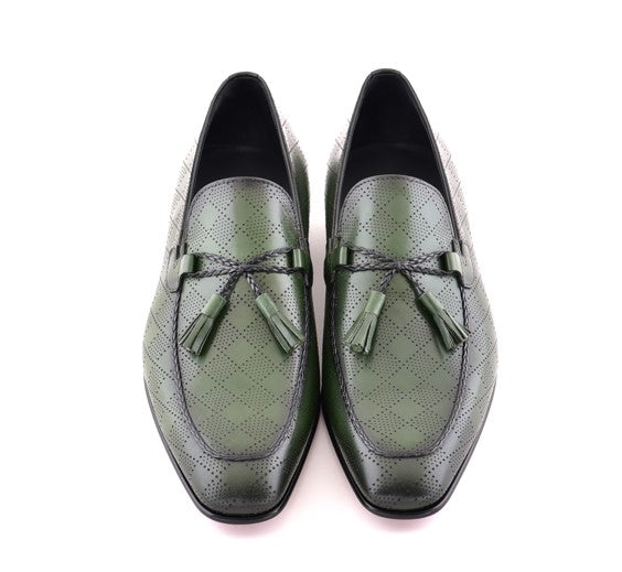 Corrente Leather Loafer - Green