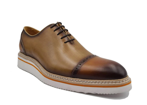 Maurice Calfskin Oxford - Brown/Tan