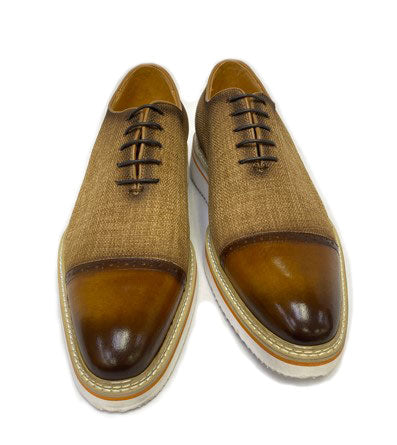 C&E Shoes Maurice Leather Oxford - Cognac