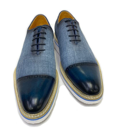 C&E Shoes Maurice Leather Oxford - Navy