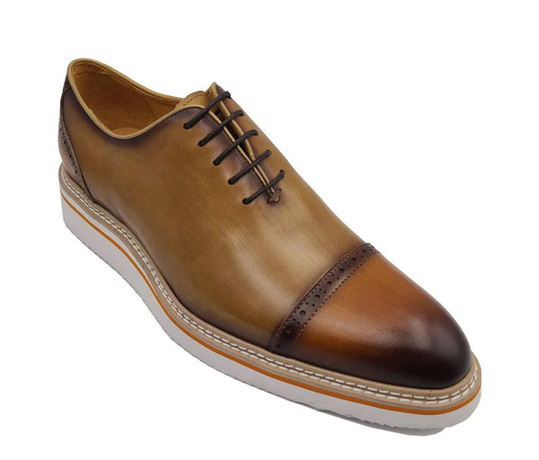 Maurice Calfskin Oxford - Brown/Tan