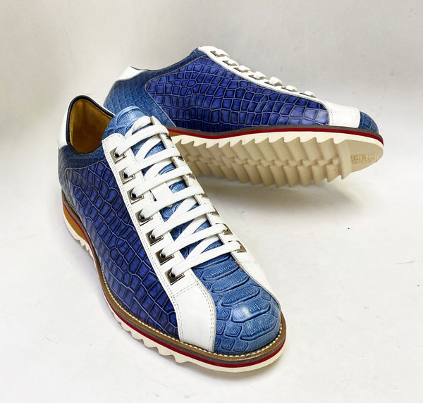 Maurice Leather Sneaker - Blue
