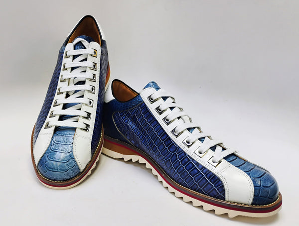 Maurice Leather Sneaker - Blue