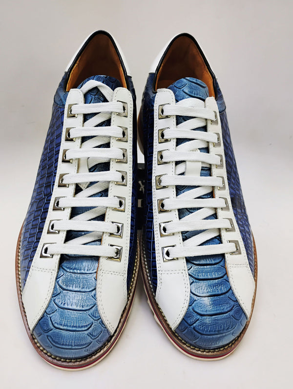 Maurice Leather Sneaker - Blue