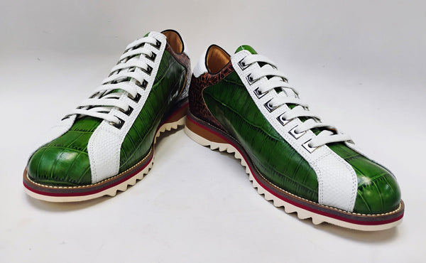 Maurice Leather Sneaker - Olive