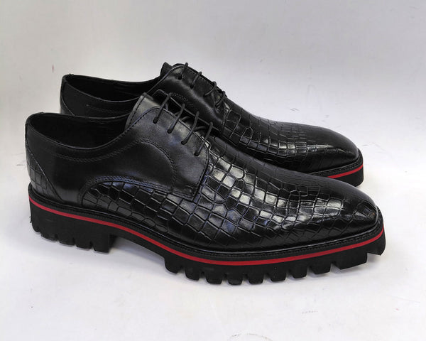 Maurice Crocodile Oxford - Black