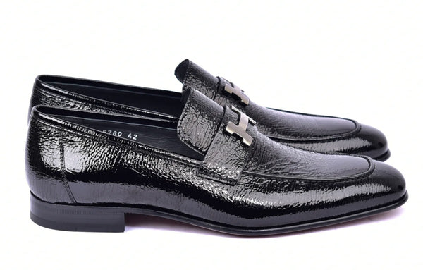 Corrente Vita Leather Loafer - Black